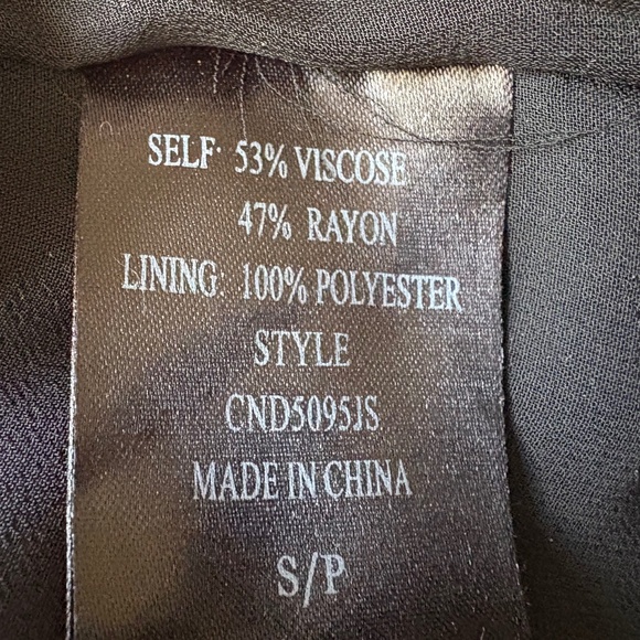 4Sienna Black Eyelet Cold Shoulder Drawstring Neck Dress SZ S - Picture 10 of 12